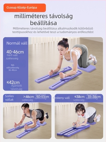 Fc-01 Split típusú hasplasztika deszka haskerékkel, automatikus visszapattanás, otthoni fitnesz eszköz, nem összecsukható, 3,2 kg