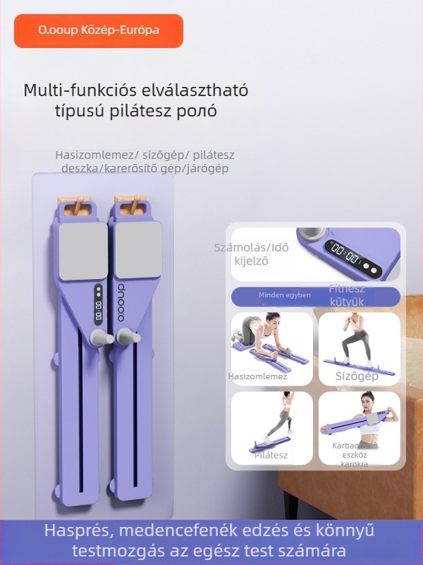Fc-01 Split típusú hasplasztika deszka haskerékkel, automatikus visszapattanás, otthoni fitnesz eszköz, nem összecsukható, 3,2 kg
