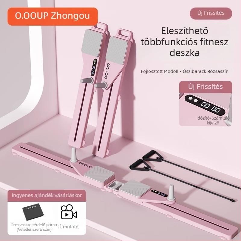 Fc-01 Split típusú hasplasztika deszka haskerékkel, automatikus visszapattanás, otthoni fitnesz eszköz, nem összecsukható, 3,2 kg
