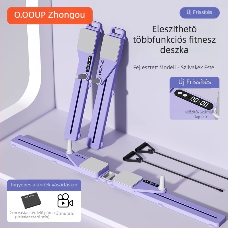 Fc-01 Split típusú hasplasztika deszka haskerékkel, automatikus visszapattanás, otthoni fitnesz eszköz, nem összecsukható, 3,2 kg