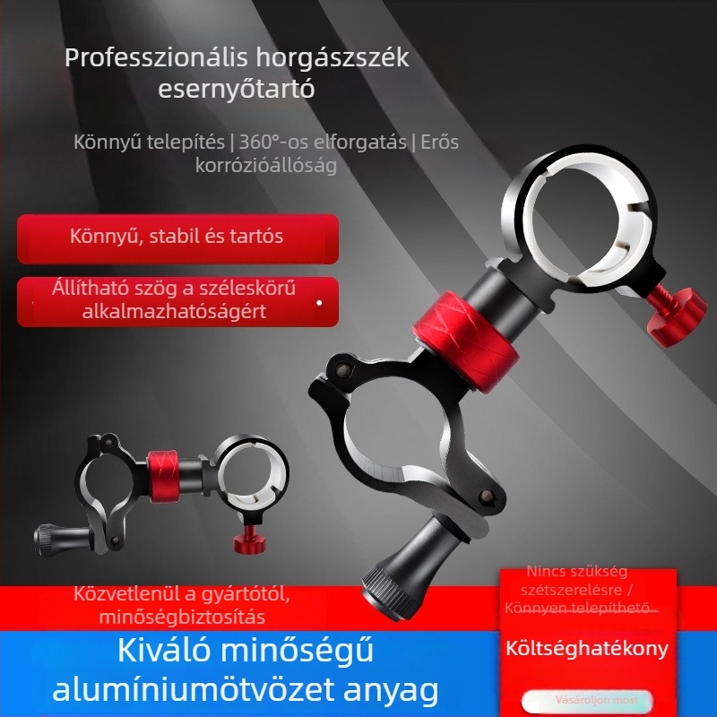 Yunyi 360°-os forgó horgász-ernyő állványhoz – alumíniumötvözetből készült kiegészítő, anti-lengés dizájn