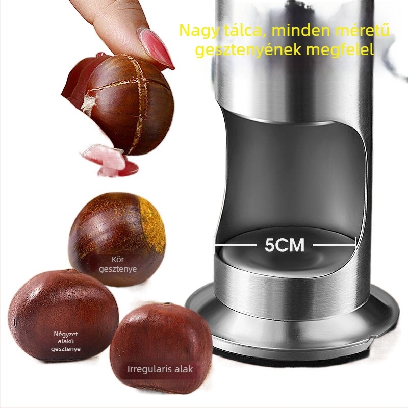 Kereszt alakú gesztenye nyitó, 304 rozsdamentes acél, antik-retro stílus, 2019-ben bemutatva