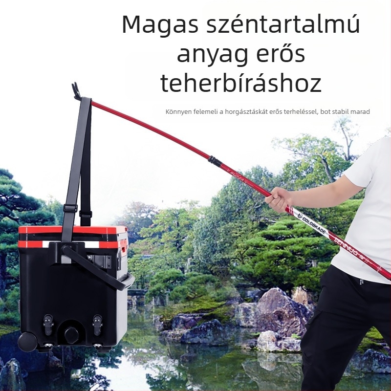 Benno Fortress szénszálas botállvány — ultrakönnyű, többirányú forgás, nem hajtogatható, szénszálas konstrukció, Fortress típusú platforma