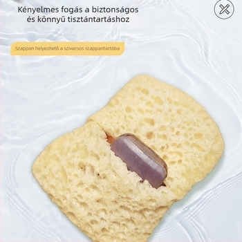 Fürdőszivacs habosító hálószappan-tasakkal, selyemvirág textúra, felnőtteknek, Yue He Márka