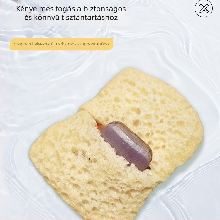 Fürdőszivacs habosító hálószappan-tasakkal, selyemvirág textúra, felnőtteknek, Yue He Márka