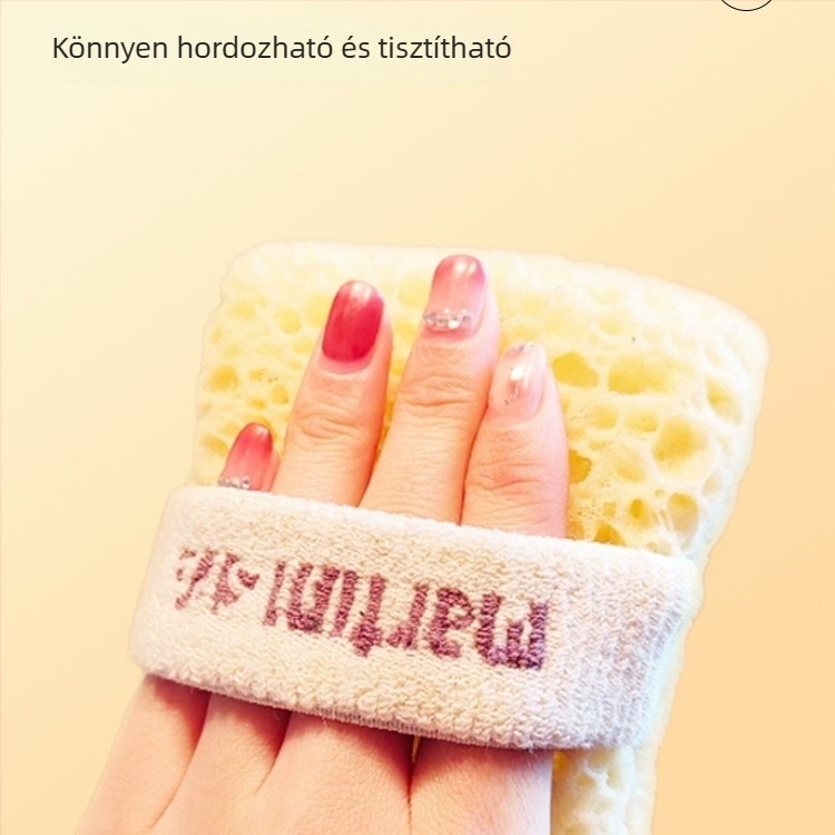 Fürdőszivacs habosító hálószappan-tasakkal, selyemvirág textúra, felnőtteknek, Yue He Márka