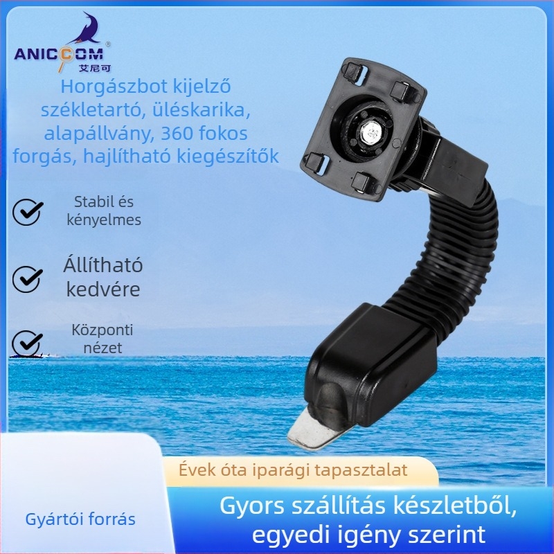 Horgászbot kijelző alap, 360°-os forgás, hajlítási lehetőség (Márka: ANICCOM/ainike; Anyag: Műanyag)