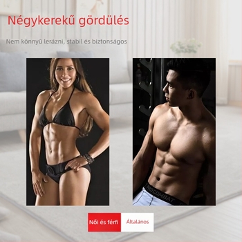 Négykerekű hasizomroller MTW-1, 1,1 kg, nem összecsukható, irodai, otthoni és kültéri használatra