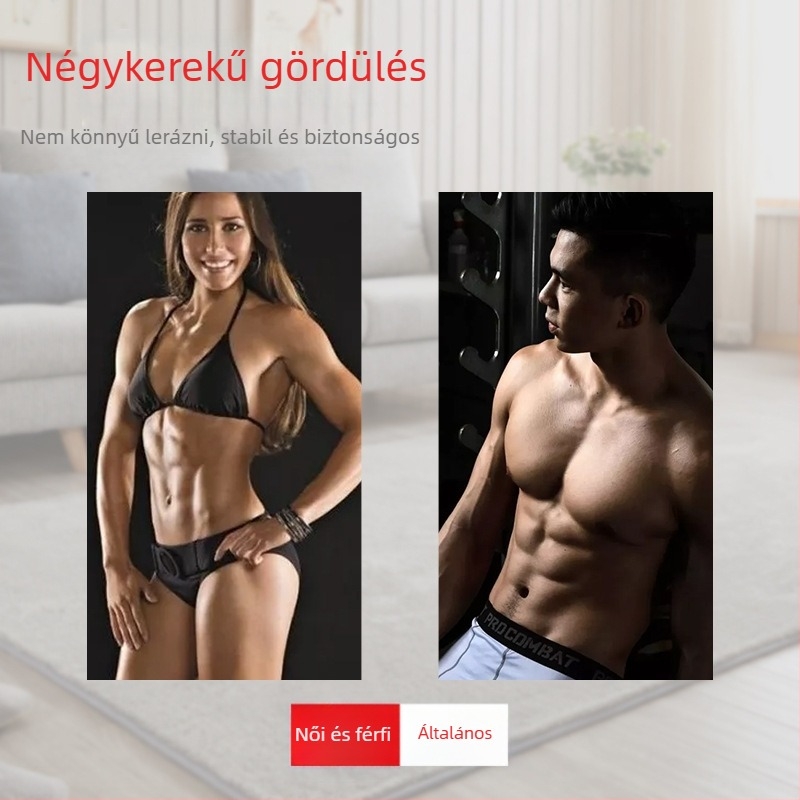 Négykerekű hasizomroller MTW-1, 1,1 kg, nem összecsukható, irodai, otthoni és kültéri használatra