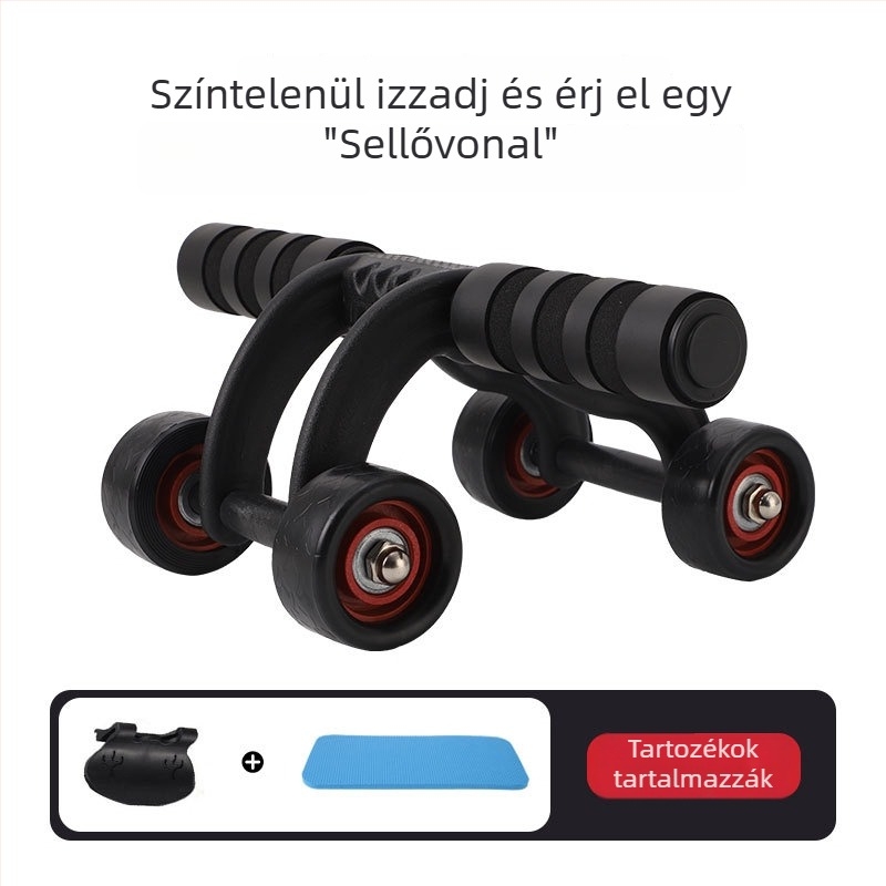 Négykerekű hasizomroller MTW-1, 1,1 kg, nem összecsukható, irodai, otthoni és kültéri használatra
