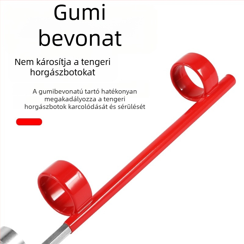 Rozsdamentes acélból készült földbe süllyeszthető bottartó, hosszú dobásokhoz, tengeri bottartóállvány, kültéri horgászfelszerelés