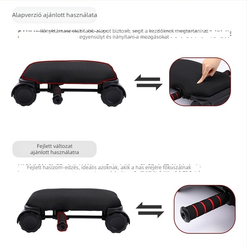 Reeve négykerékes hasizom-körkör kerék automatikus visszatéréssel otthoni, irodai és kültéri edzésekhez — 2.9 kg