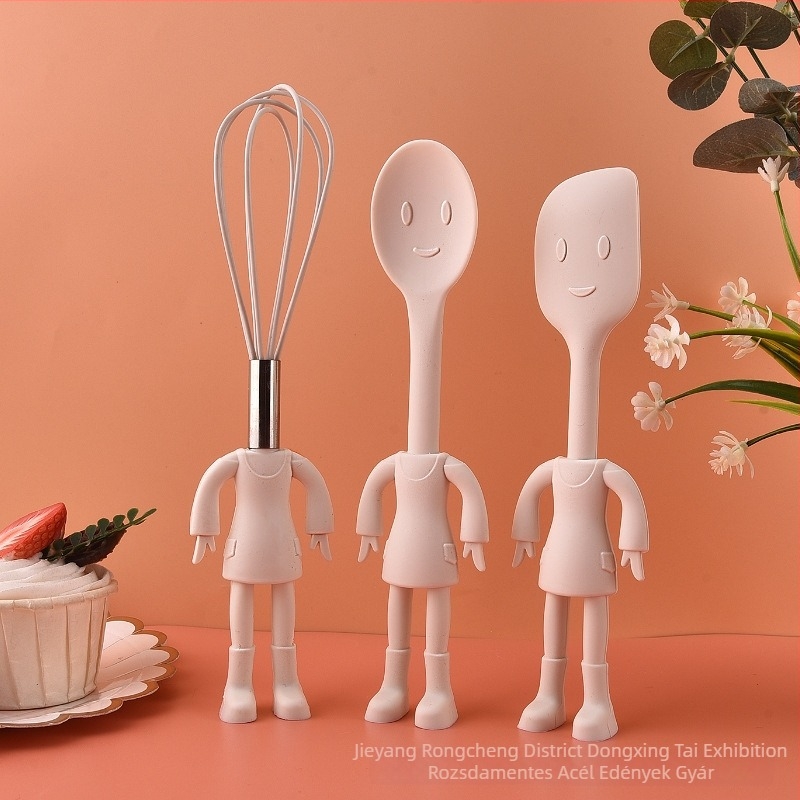 TAIZHAN Szilikon sütőeszköz készlet – Szilikon spatula, habverő, olajecset és tojásfehérje szeparáló – Modern egyszerű dizájn