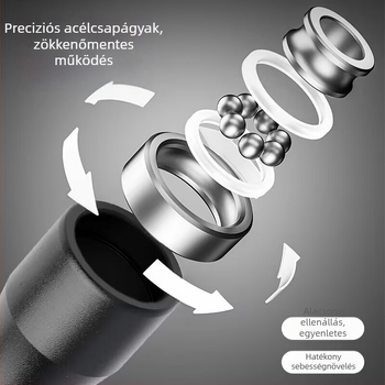 Dikaron acél drót ugrókötél csapágyakkal, 2,75 m, alumínium fogókkal, PVC bevonat kötél, edzésre és versenyre