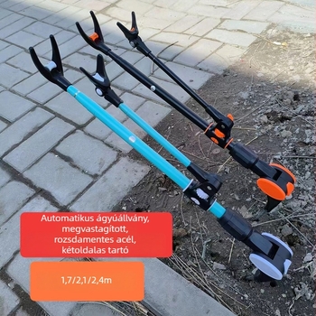 Rozsdamentes acélból készült, többfunkciós horgászbot-tartó talppal