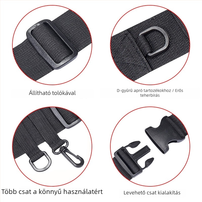 Övön hordozható horgászbot-tartó derékszíjjal, hordozható műcsalis horgászathoz