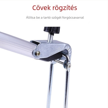 Alumíniumötvözetű horgászbot-tartó földbe szúrható talppal, magassága állítható 1,5–2,1 m