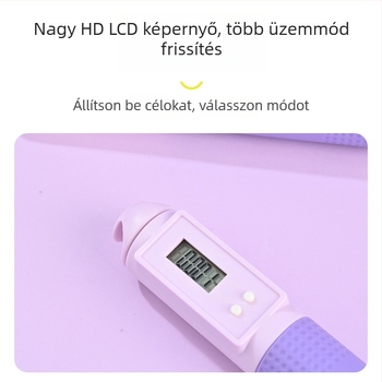 Intelligens számolós ugrókötél felnőtteknek, PVC+acélhuzal, kettős használat, otthoni fitnesz