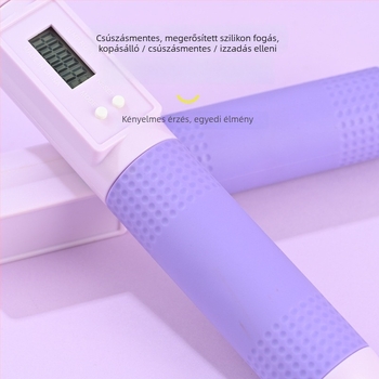 Intelligens számolós ugrókötél felnőtteknek, PVC+acélhuzal, kettős használat, otthoni fitnesz