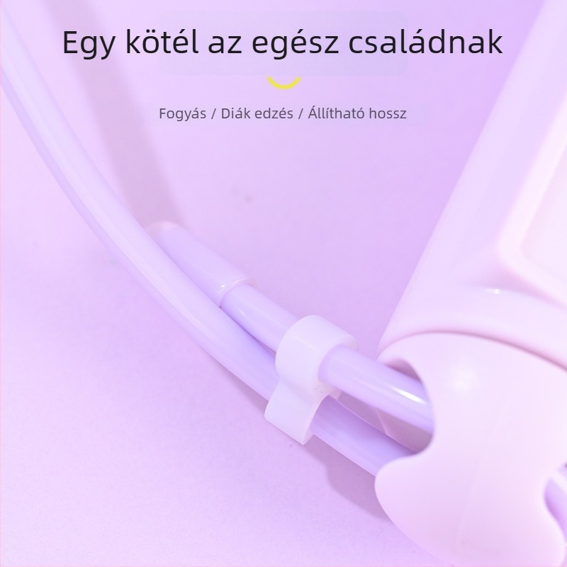 Intelligens számolós ugrókötél felnőtteknek, PVC+acélhuzal, kettős használat, otthoni fitnesz