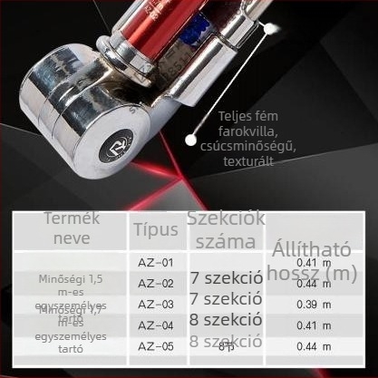 Boyang AZ sorozat - kettős funkciójú tartó rozsdamentes acélból, összecsukható és biztonsági pánttal