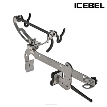 ICEBEL Horgászbot-tartó hajóhoz és mólóhoz, egyrészes és kéttoldali csiptető, egyenes fogantyú