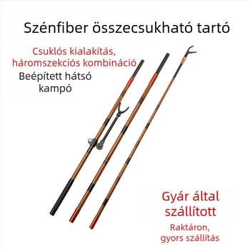 Szénszálas horgászbot tartó, többirányú forgatás, összecsukható nélkül, akkumulátor típusú