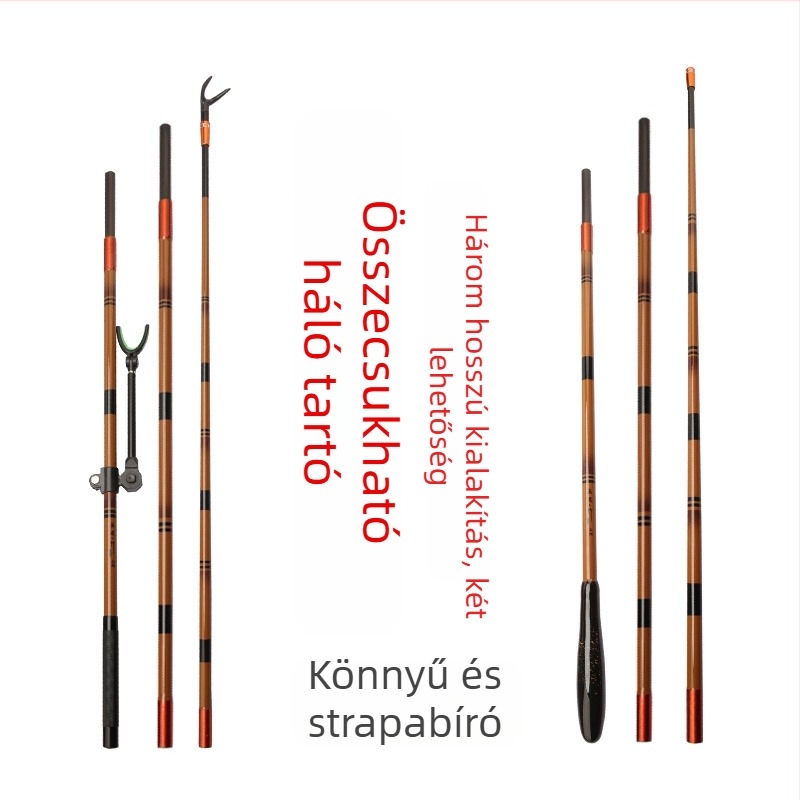 Szénszálas horgászbot tartó, többirányú forgatás, összecsukható nélkül, akkumulátor típusú