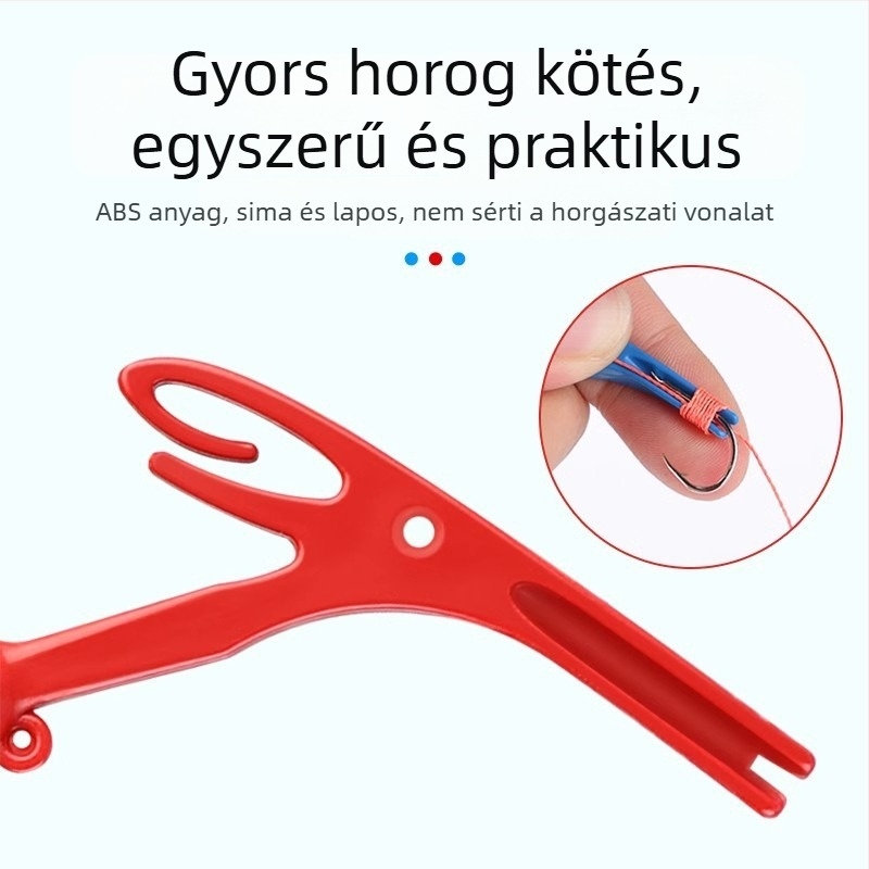 Giant fin king háromfunkciós horgászati eszköz: horogkivétel, horogkötő és zsinórcsomózó (kézi)