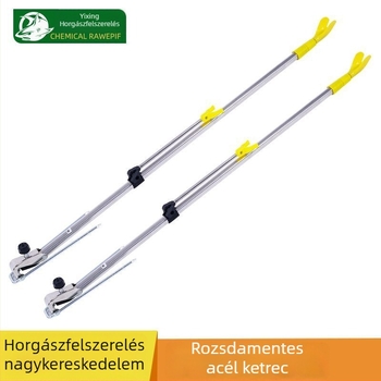 Rozsdamentes acélból készült horgászbot-tartó – összecsukható, többirányú forgás; Márka Yixing, típus: akkumulátor