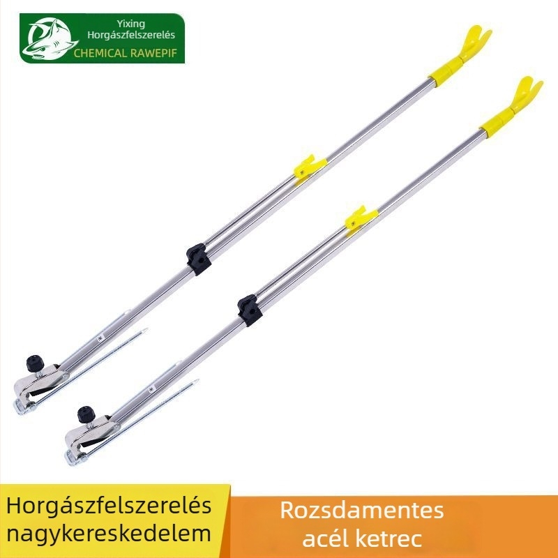 Rozsdamentes acélból készült horgászbot-tartó – összecsukható, többirányú forgás; Márka Yixing, típus: akkumulátor