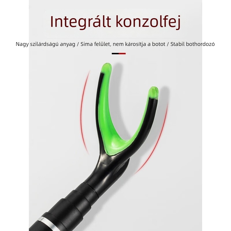 Külső karbon szálas horgászbot-tartó, megerősített a versenyszintű horgászat számára, többfunkciós kettős toronnyal