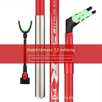 Szénszálas horgászbot tartó forgó fejjel