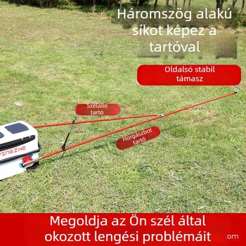 Szénszálas horgászbot tartó forgó fejjel