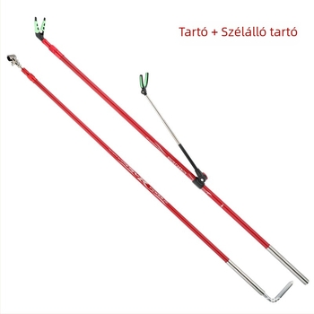 Szénszálas horgászbot tartó forgó fejjel