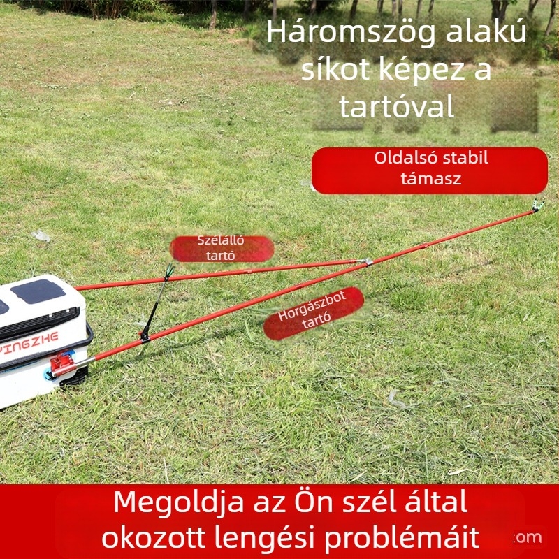 Szénszálas horgászbot tartó forgó fejjel