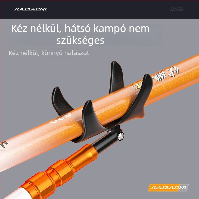 Kétfejű horgászbot-tartó – Rozsdamentes acél, Többirányú forgatás, Összecsukható: Nem (Márka: Jiajiaoni)