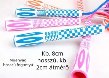 Hosszú fogantyúval ellátott ugrókötél – PVC edzőkötél gyerekeknek, Jumping Music márka