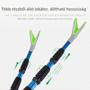 Alumíniumötvözetből készült horgászbot-tartó talajba szúrt állvánnyal