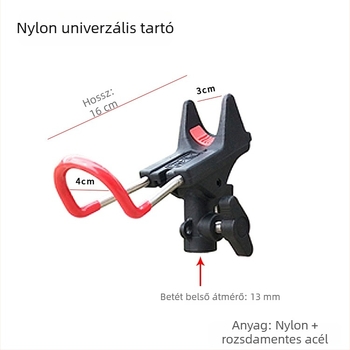 Fém torony típusú horgászbot tartó, többirányú forgással