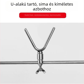 Új rozsdamentes acélból készült teleszkópos háromlábú állvány tengeri horgászathoz, riasztó tartóval