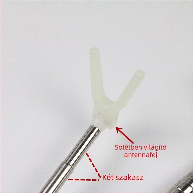 Fém halászbot-tartó, többirányú forgatással, összecsukható, kettős használat