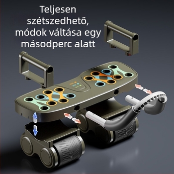 Négkerekű haskerék – csendes működés, nem összecsukható, súly 2,49 kg, otthoni és irodai edzéshez