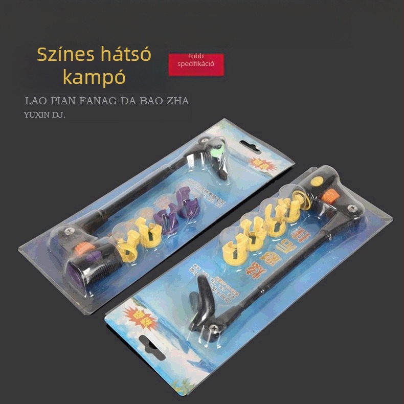 Karbonszálas bottartó hátsó antennával, kültéri horgászati kellék, színes platforma