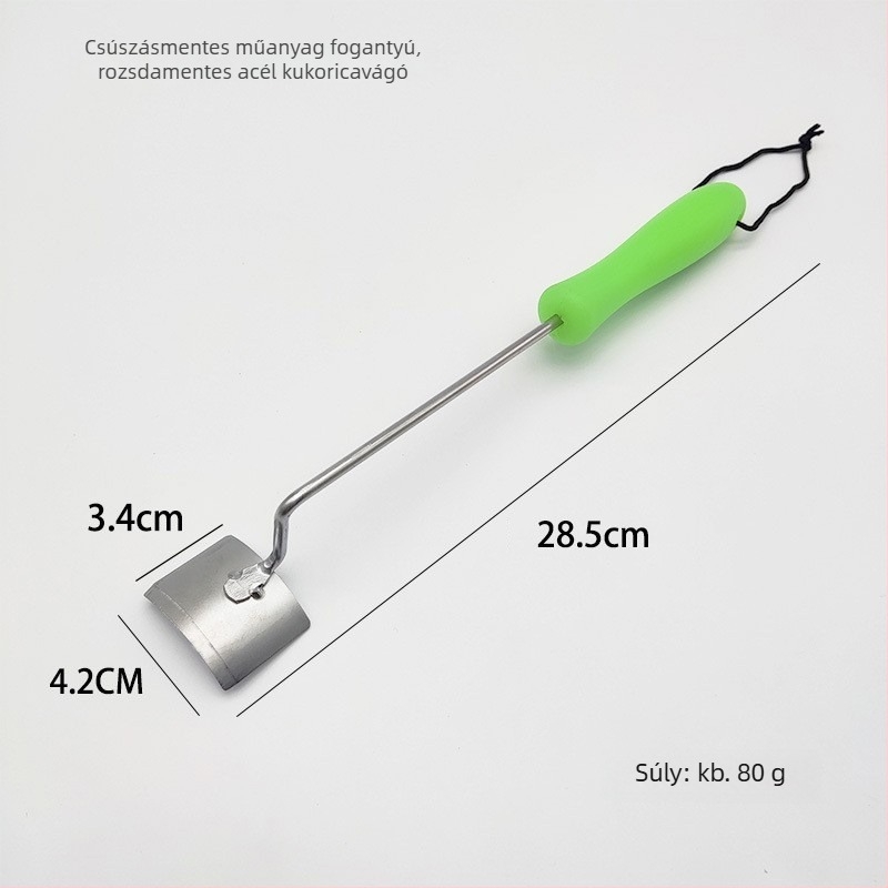 Kukoricapucoló kés rozsdamentes acél pengével, fa- vagy műanyag fogantyúval – modern minimalista stílus