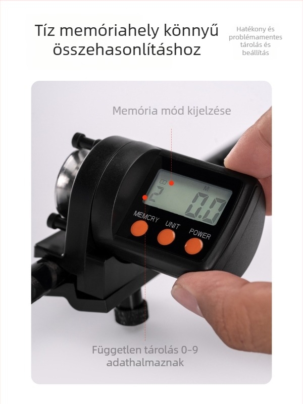Elektronikus horgász zsinórmérő – gördítő típus – ABS test – Pool blade márka