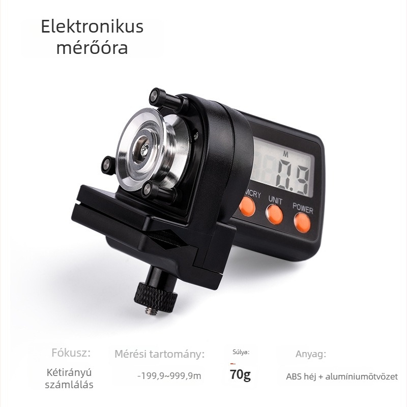 Elektronikus horgász zsinórmérő – gördítő típus – ABS test – Pool blade márka