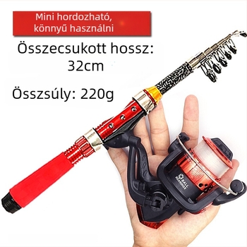 Arnova karbon horgászbot tengerekre, mini ultra- rövid kialakítás, dobás