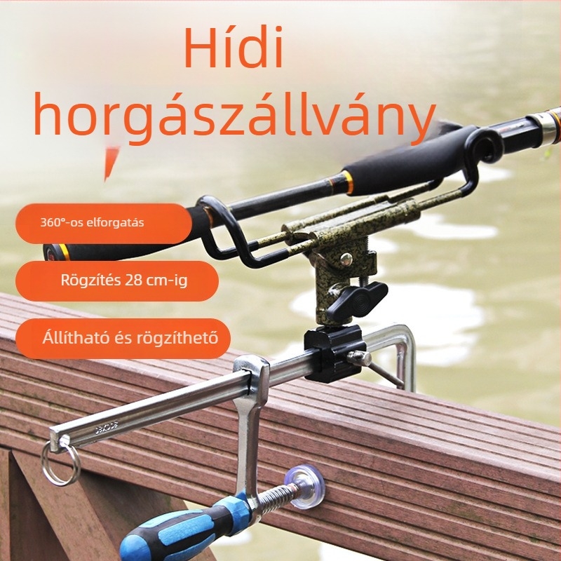 Ifeilex Toronytípusú Horgászbot Tartó, Clip-On Híd/Raft Rögzítés, Többfunkciós Tengeri Horgászbot Tartó, Megerősített Konstrukció