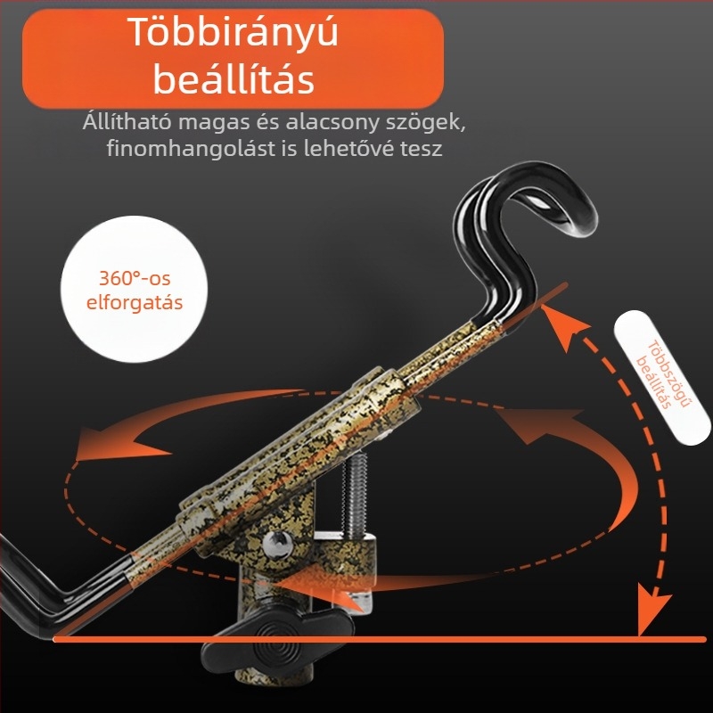 Ifeilex Toronytípusú Horgászbot Tartó, Clip-On Híd/Raft Rögzítés, Többfunkciós Tengeri Horgászbot Tartó, Megerősített Konstrukció